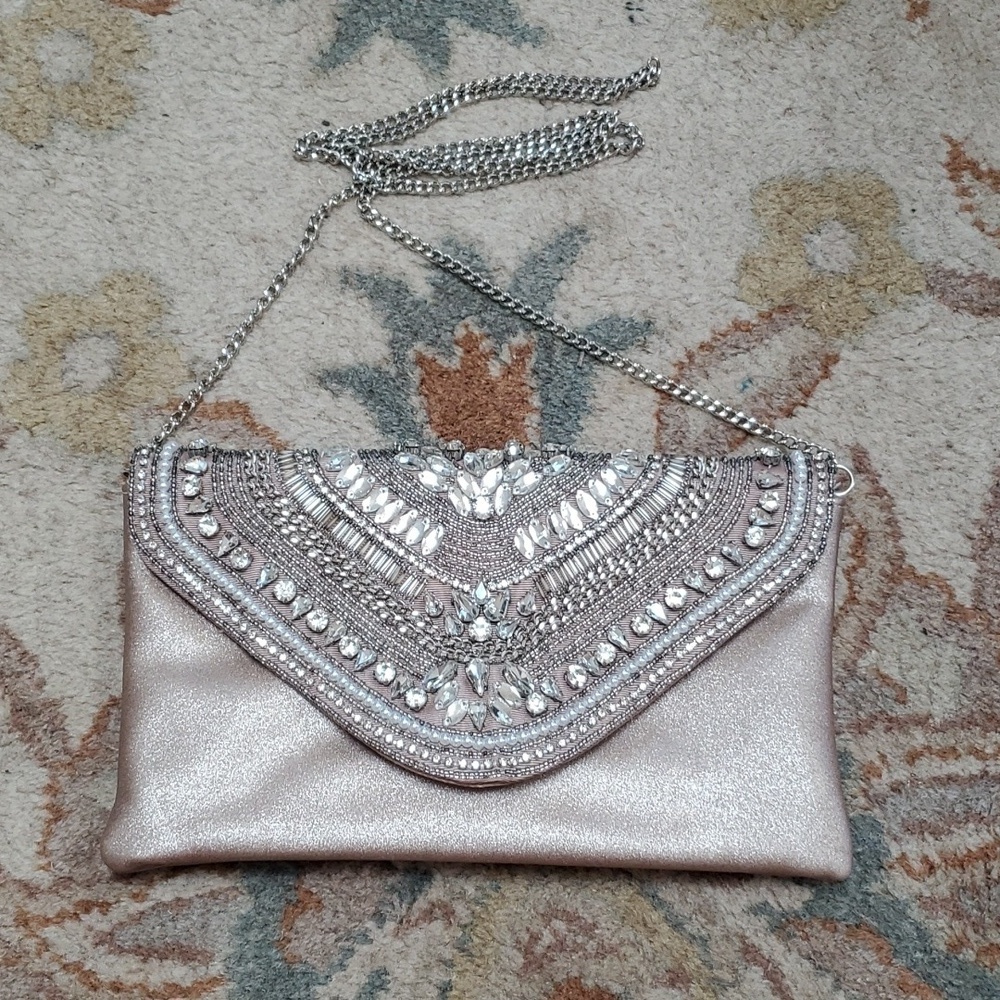 Forever New beaded clutch